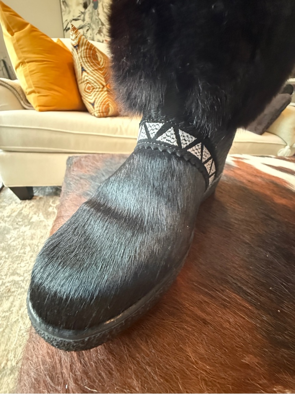 OSCAR CRISTINA SPORT ITALIAN Fur Winter Boots SZ 39 - Picture 11 of 14